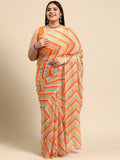 Ahalyaa Women's Traditional wear Saree - Orange | Grocsy