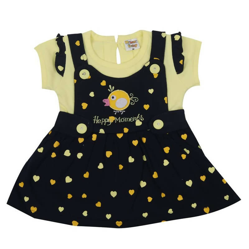 NammaBaby Baby Girl's A-Line Mini Frock Dress - Yellow 117 | Grocsy