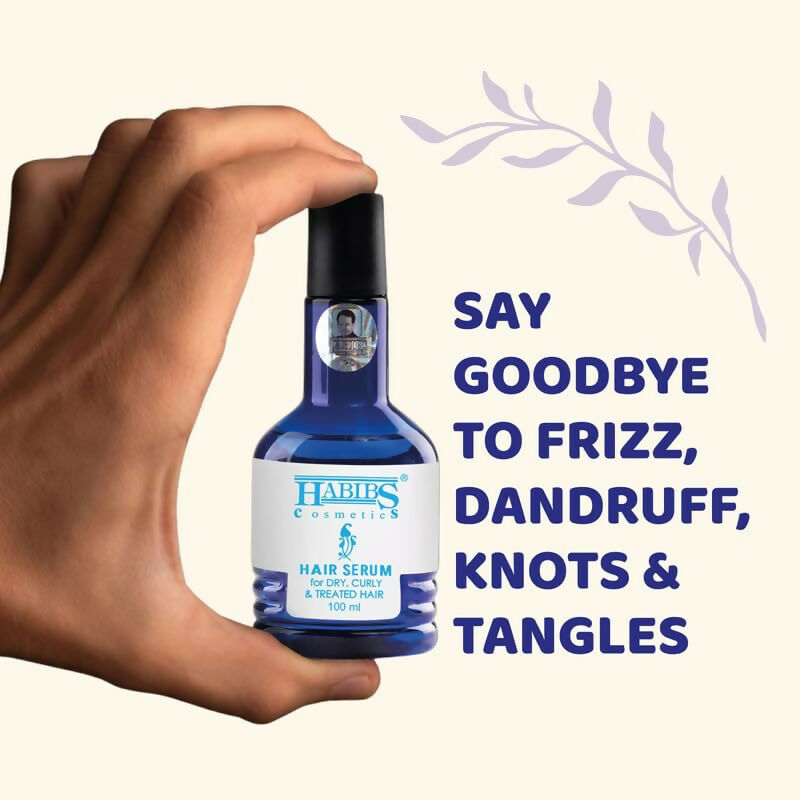 Habibs Hair Serum Dry Curly & Treated Hairs For Silky & Smooth Hair | Grocsy