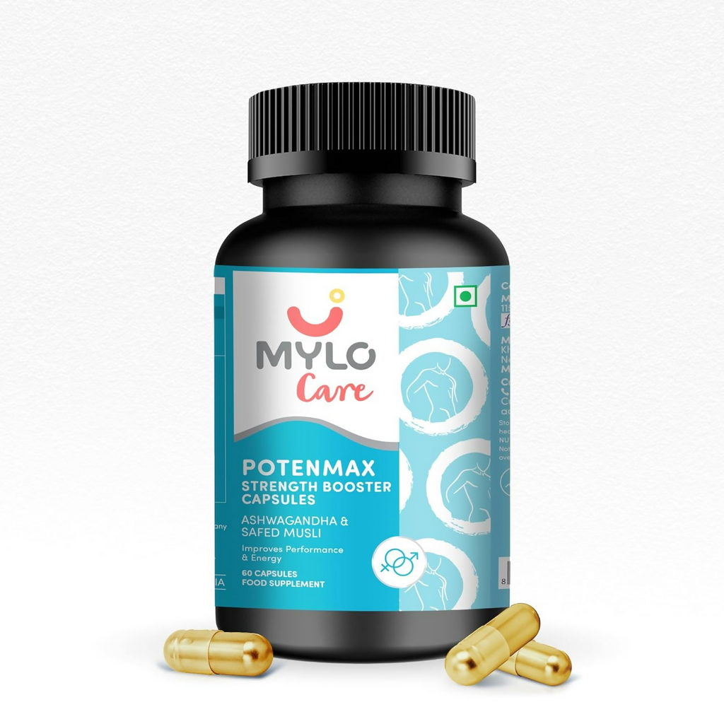 Mylo Care Potenmax Male Fertility Supplement - Veg Capsules | Grocsy