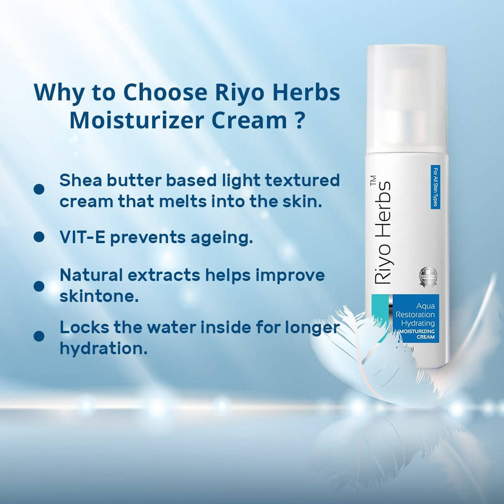 Riyo Herbs Aqua Restoration Hydrating Moisturizing Cream | Grocsy