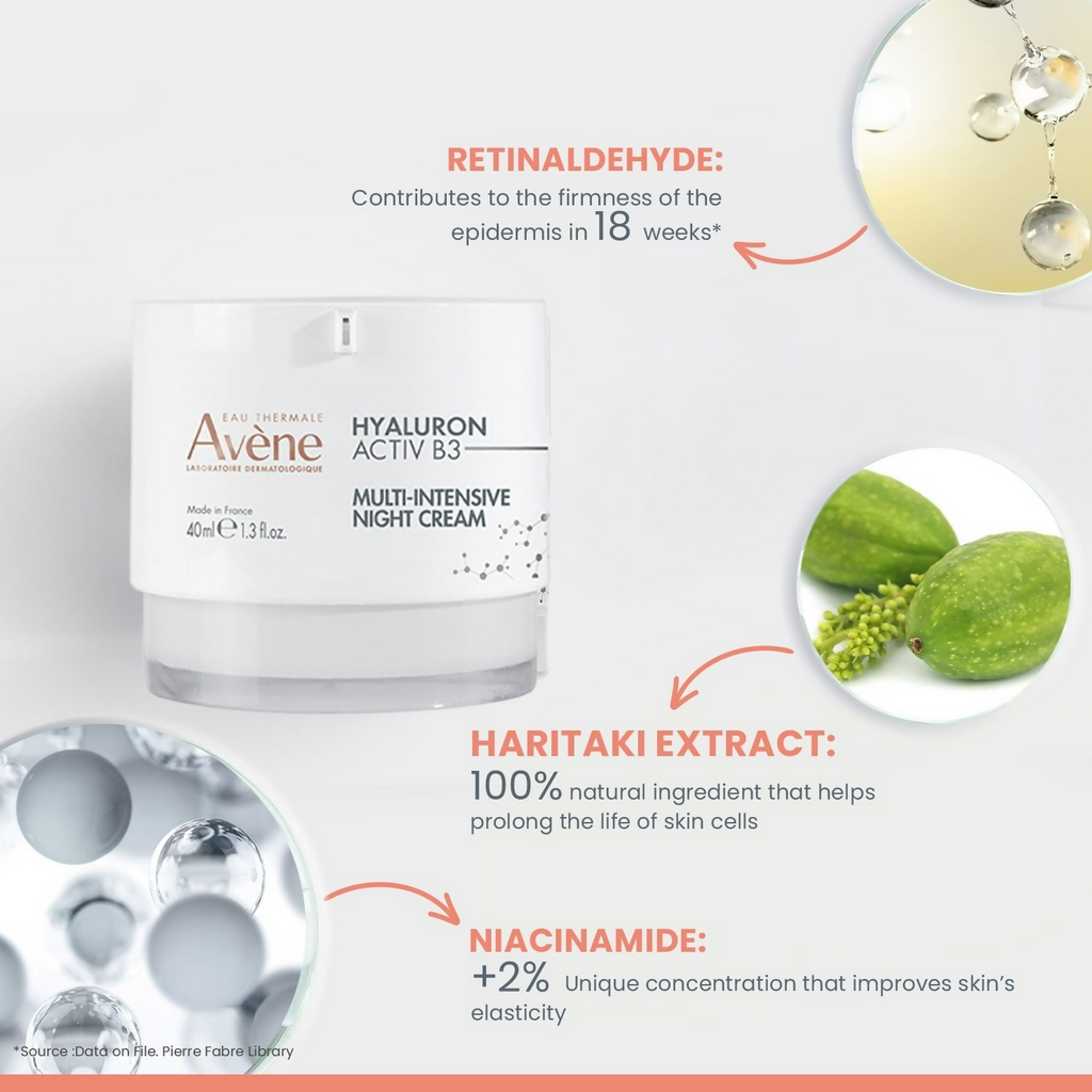 Avene Hyaluron Activ B3 Multi-Avene Intensive Night Cream | Grocsy