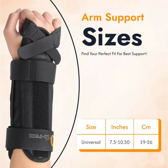 Orth-rem Adjustable Wrist & Forearm Brace with Removable Splint | Grocsy