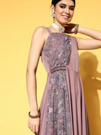 Ahalyaa Women's Traditional wear Dress - Mauve | Grocsy