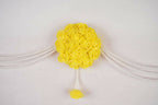 Kundan HandiKrafts Yellow Rose Bunch Thoranna | Grocsy