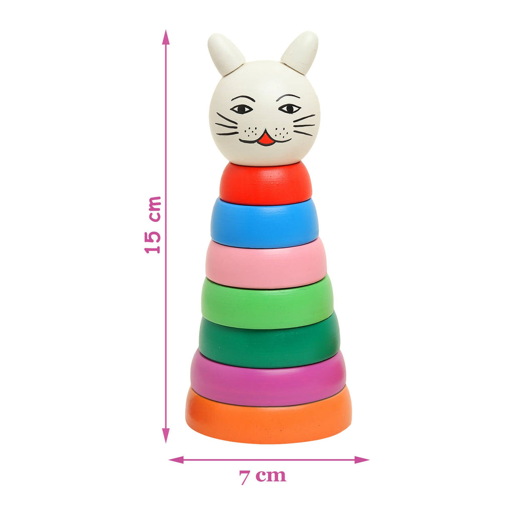Matoyi Trapezium Rattle & Cat Stacker & Flat disk Rattle & Color Bowling Pin For Kids | Grocsy