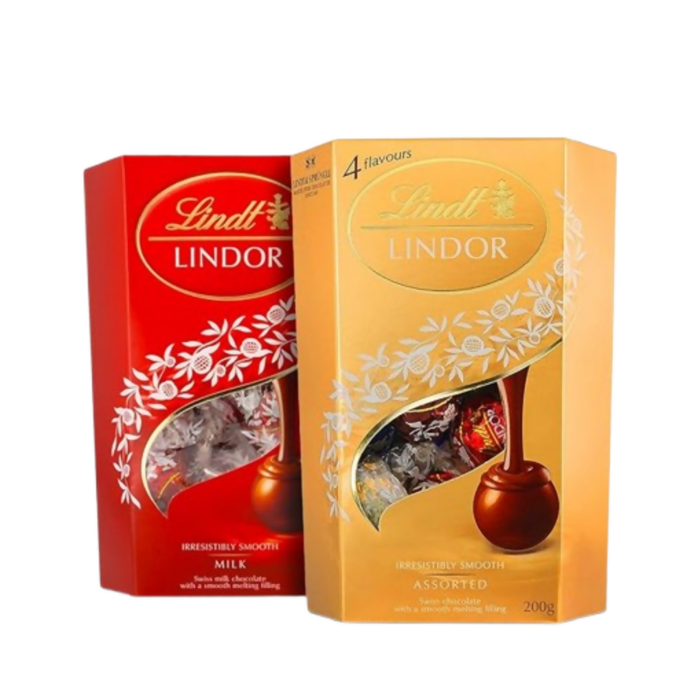 Lindt Lindor Milk Chocolate Box And Lindor Assorted Chocolate Box | Grocsy