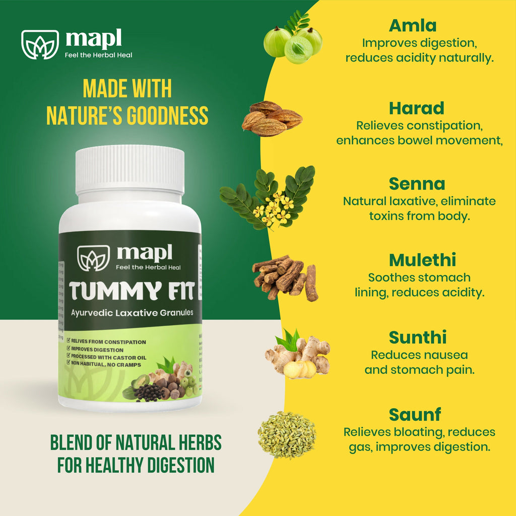 MAPL Tummy Fit Ayurvedic Laxative Powder | Grocsy