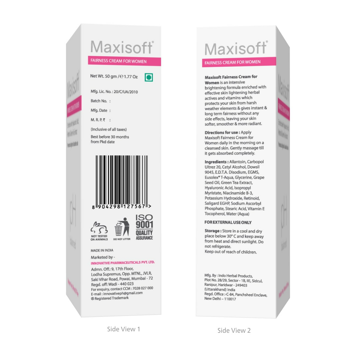 Maxisoft Fairness Cream For Women For Glowing & Brightening Skin | Grocsy