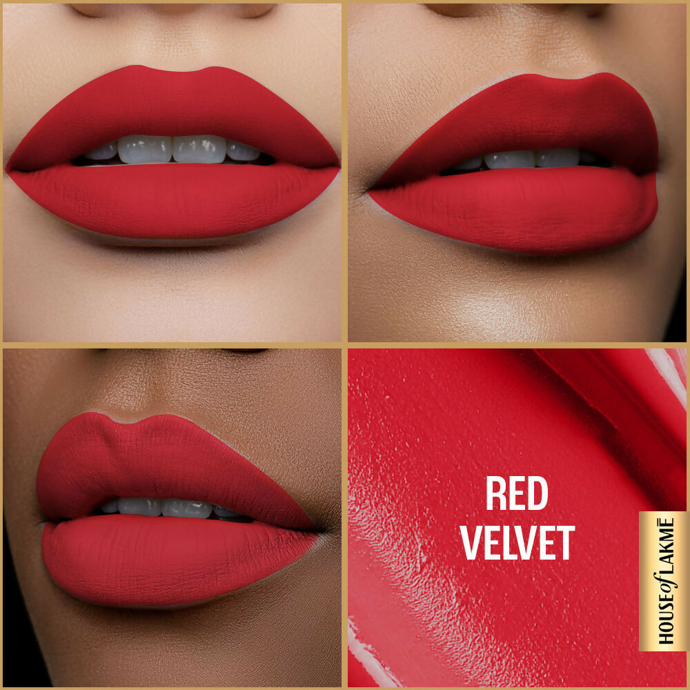 Lakme Ultimate Glam Matte Liquid Lipstick - Red Velvet | Grocsy