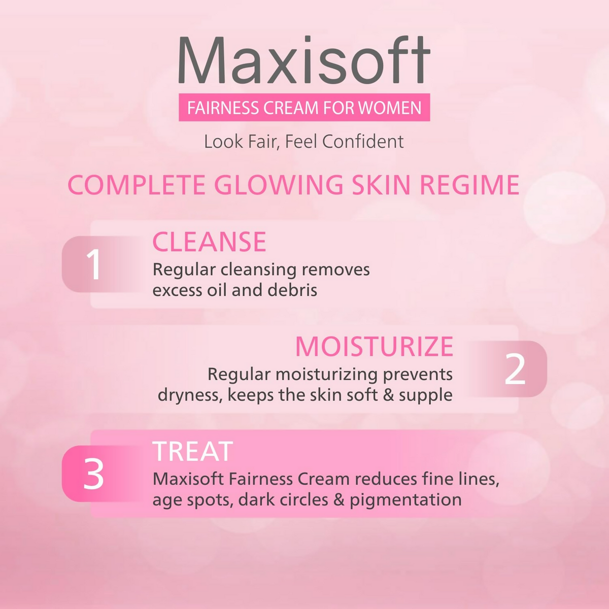 Maxisoft Fairness Cream For Women For Glowing & Brightening Skin | Grocsy