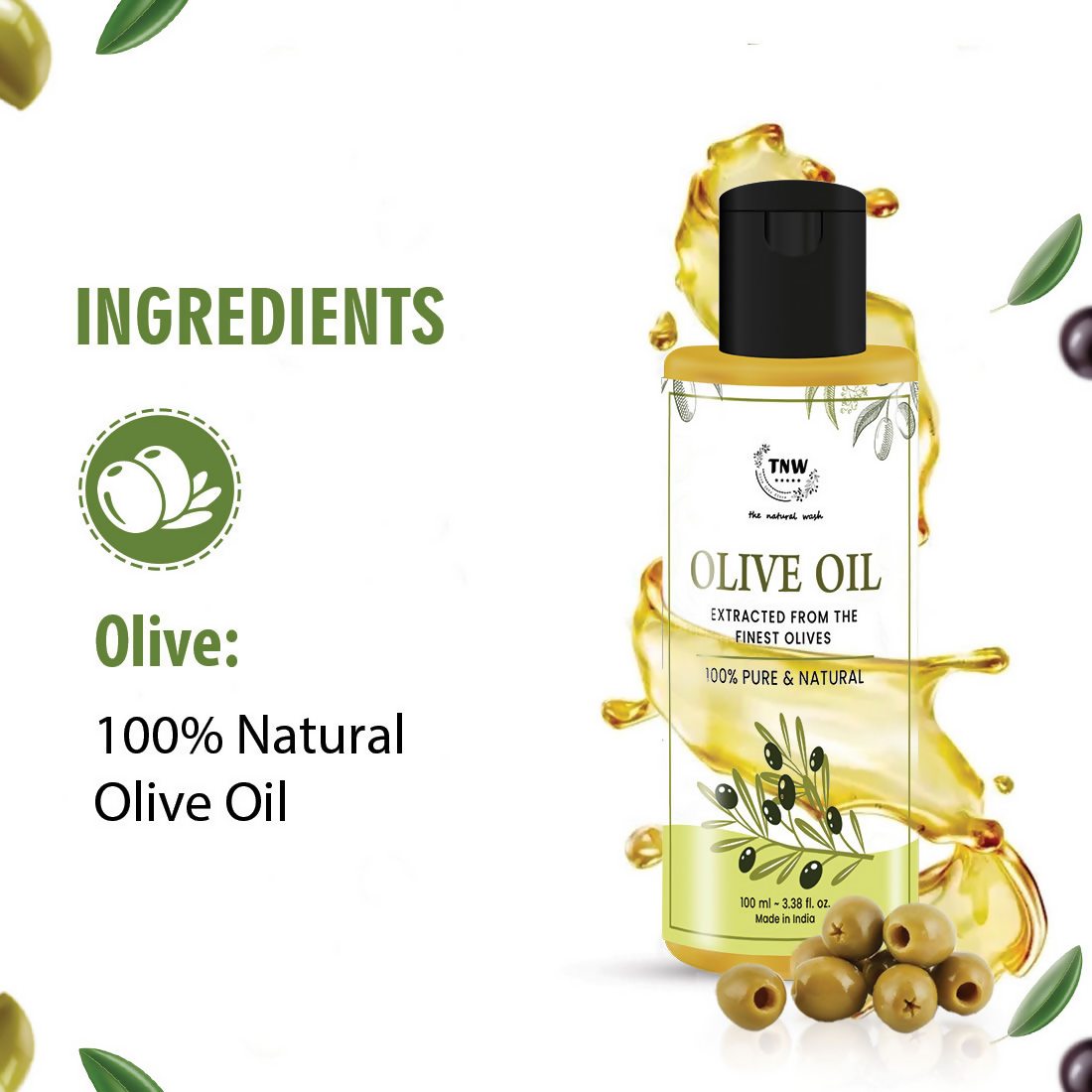 The Natural Wash Olive Oil Non-Sticky & Lightweight | Grocsy