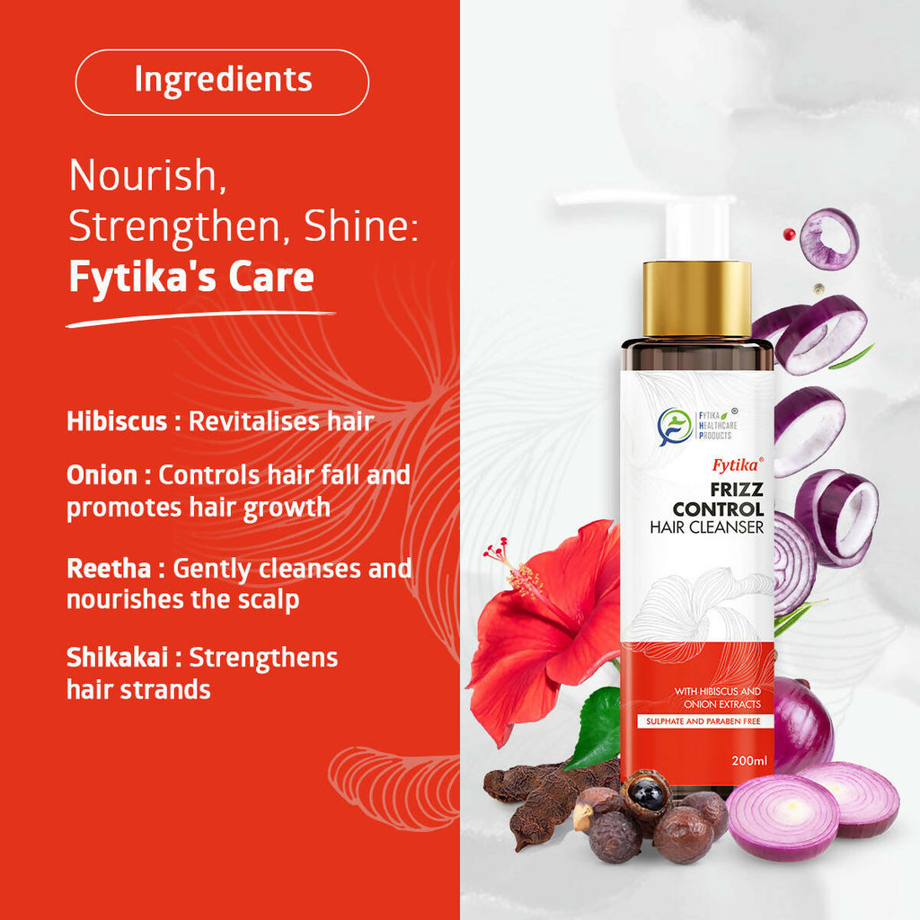 Fytika Frizz Control Hair Cleanser with Hibiscus & Onion Extracts | Grocsy
