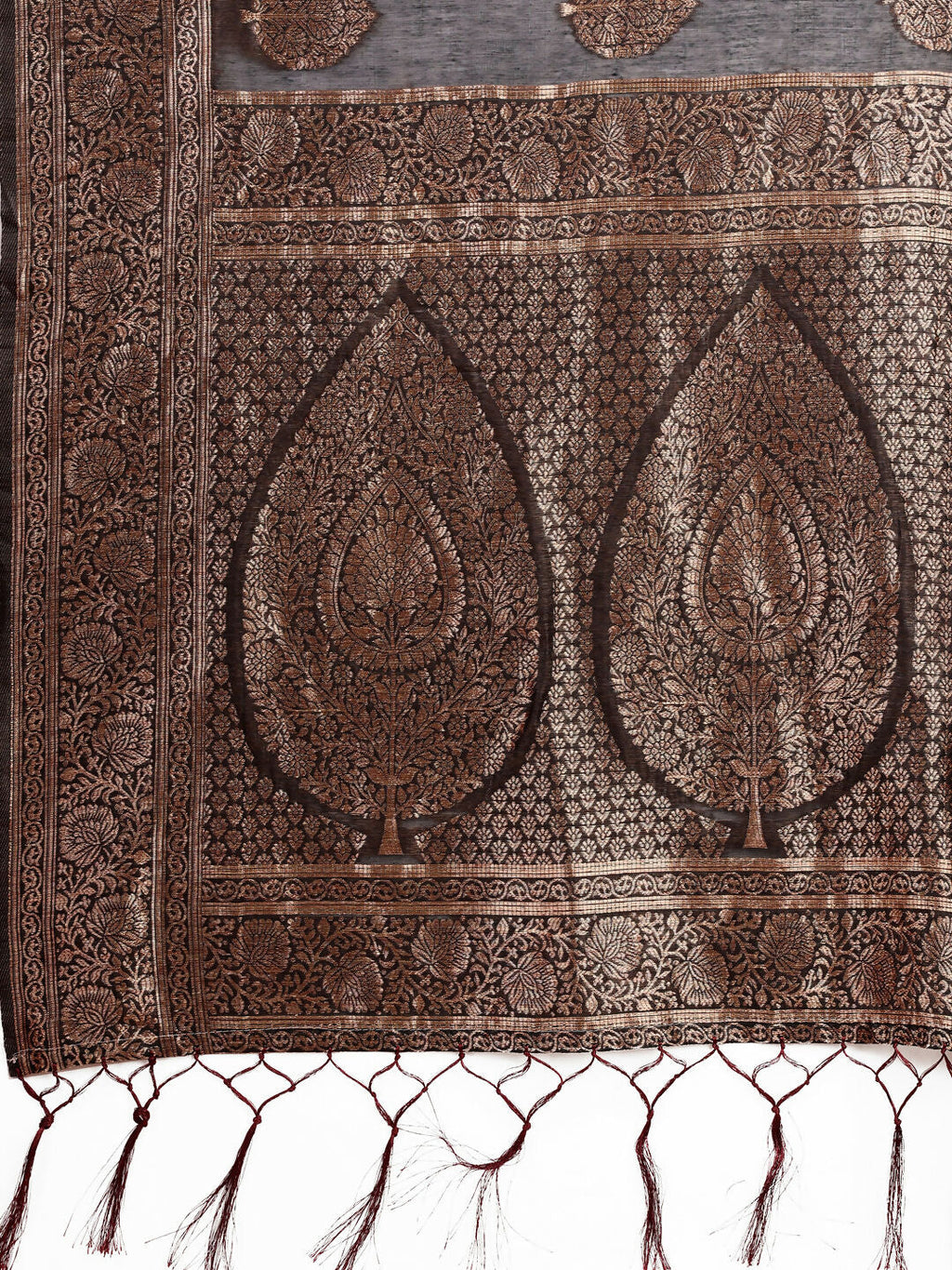 Shree Shyam Fashion Cotton Black Saree | Grocsy