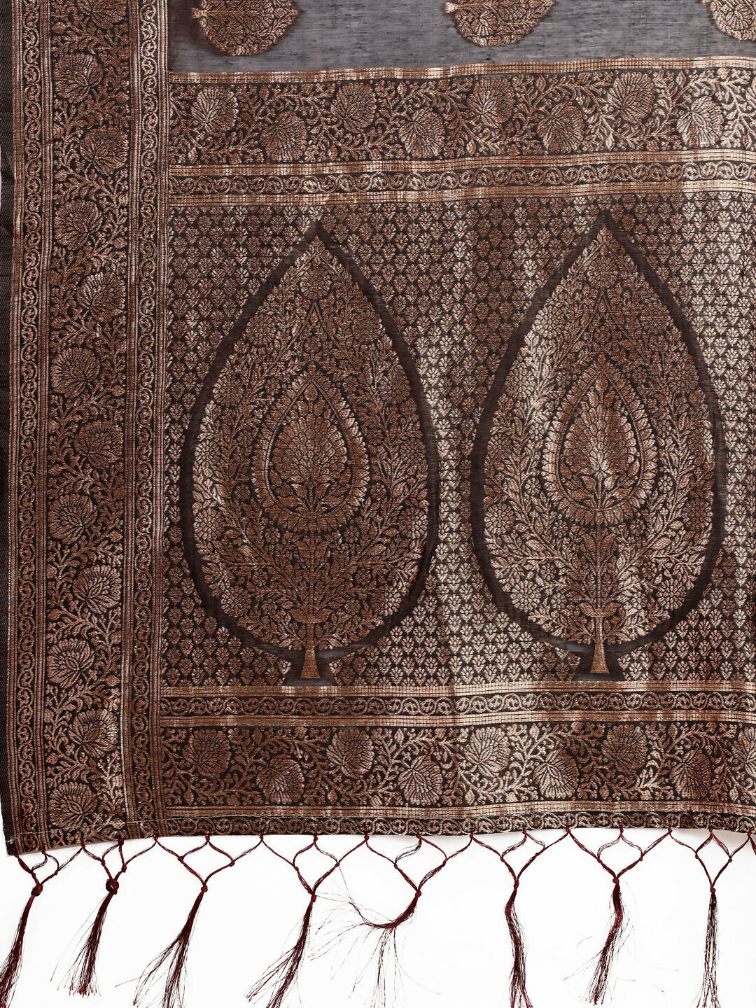 Shree Shyam Fashion Cotton Black Saree | Grocsy