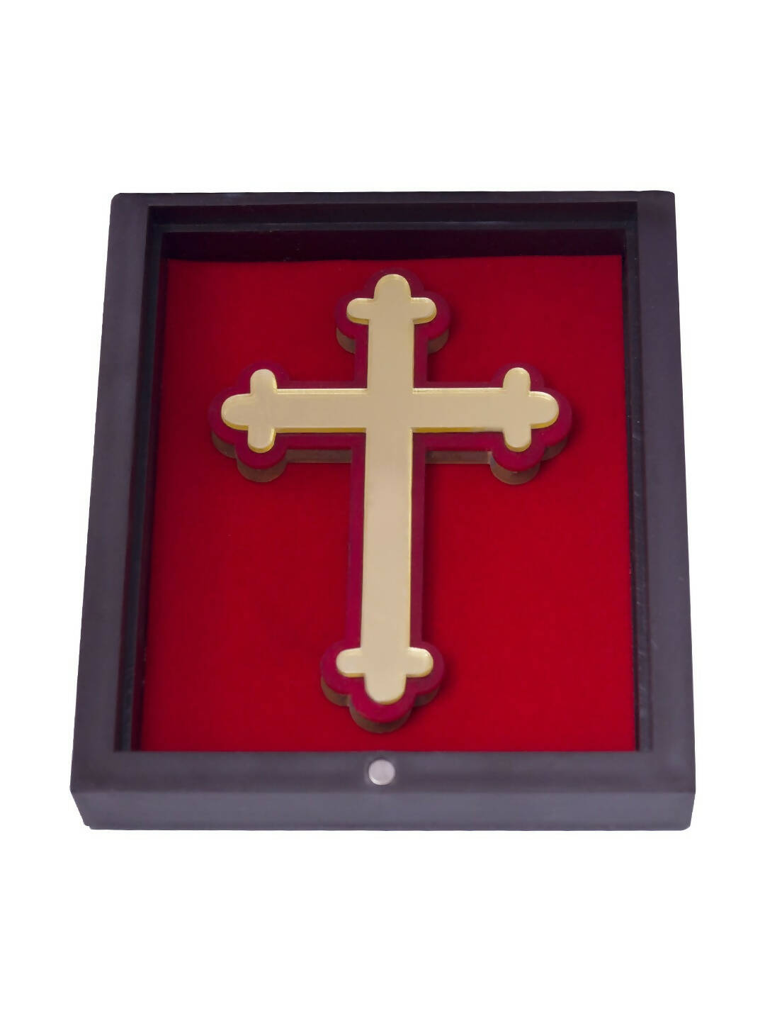 Golden Peacock Brown & Red 24 Ct Gold Foil Lord Jesus Christ | Grocsy