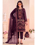KC Purple Pakistani Crunchy Silk Heavy Salwar Kameez For Women | Grocsy