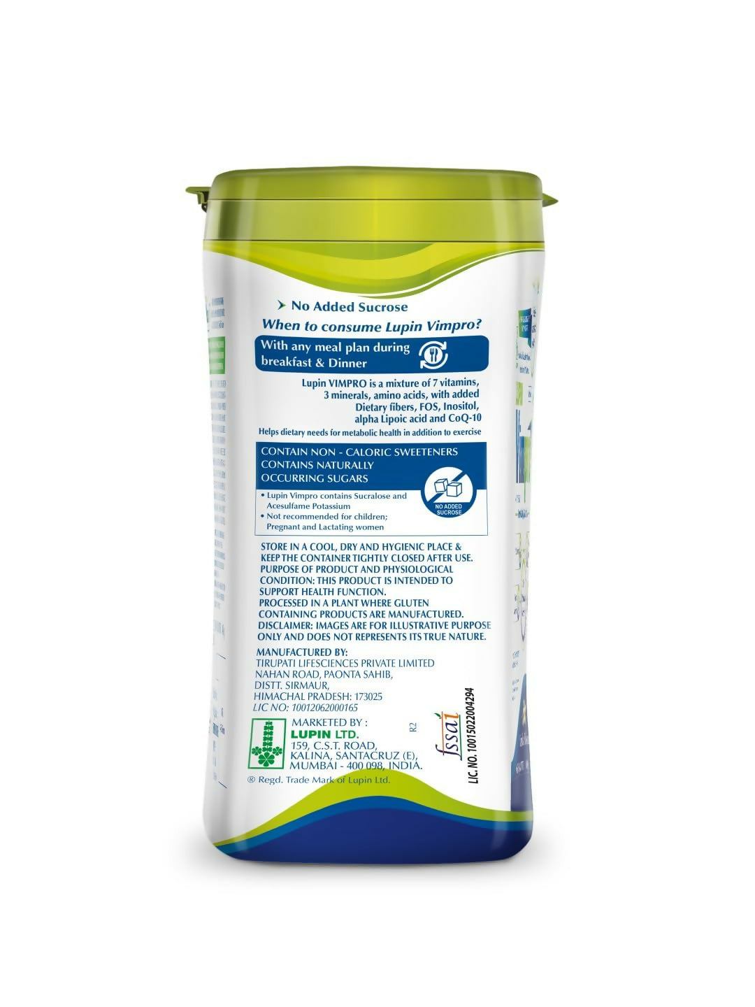 Lupin Vimpro Nutritional Vanilla Protein Powder | Grocsy