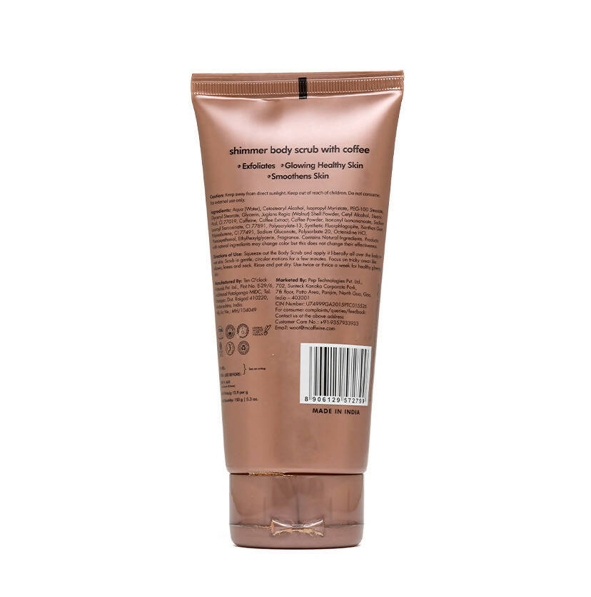 mCaffeine Shimmer Body Scrub with Coffee | Grocsy