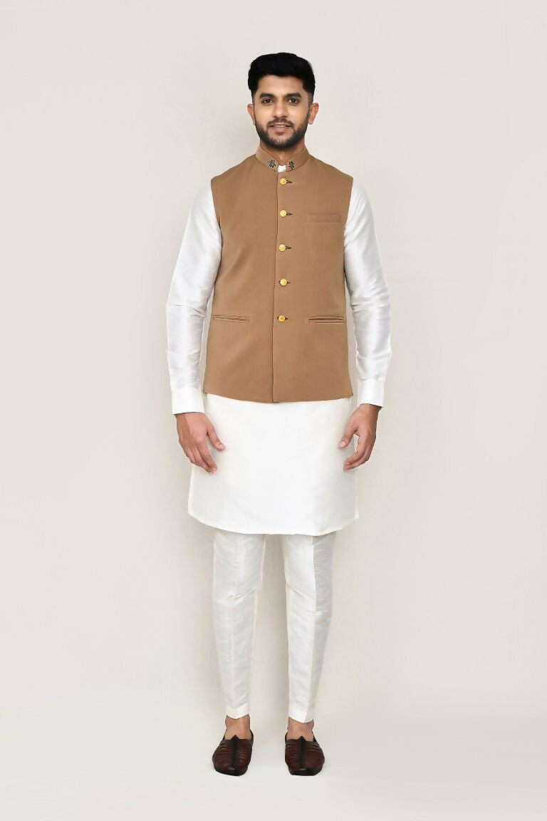 Joban Fashion Chiku Colored Terry Rayon Work Men's Jacket | Grocsy