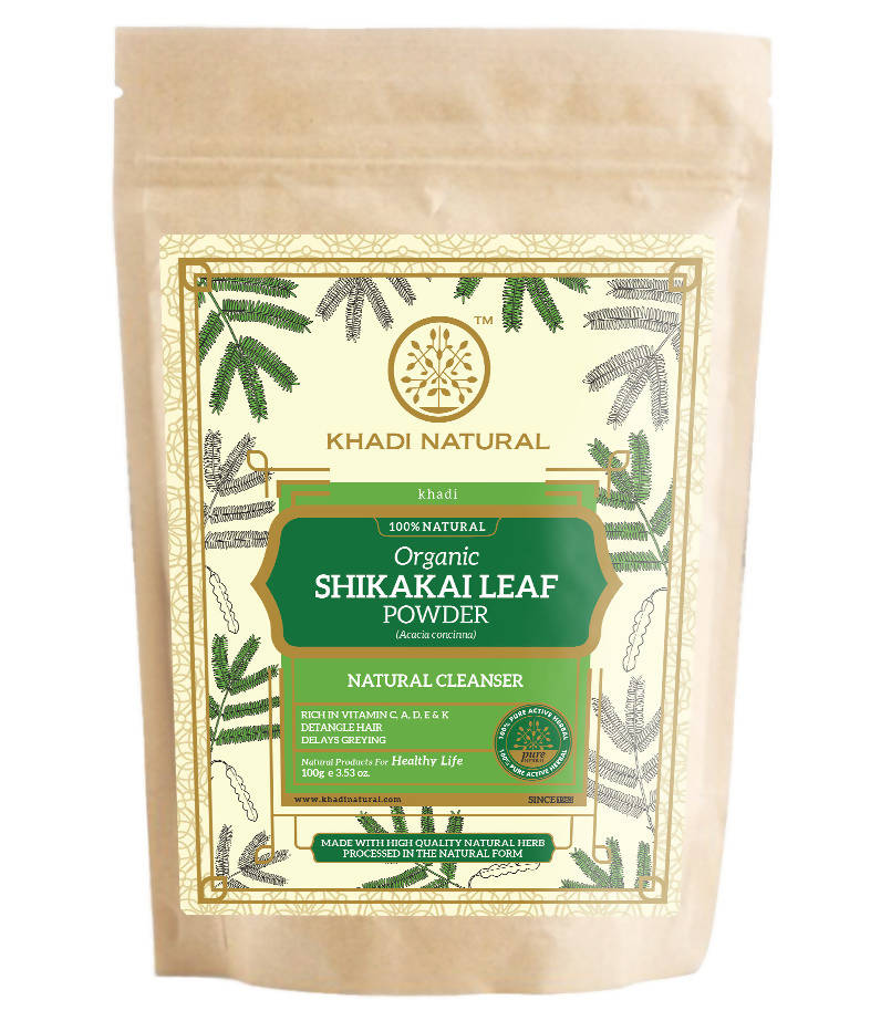 Khadi Natural Organic Shikakai Leaf Powder | Grocsy
