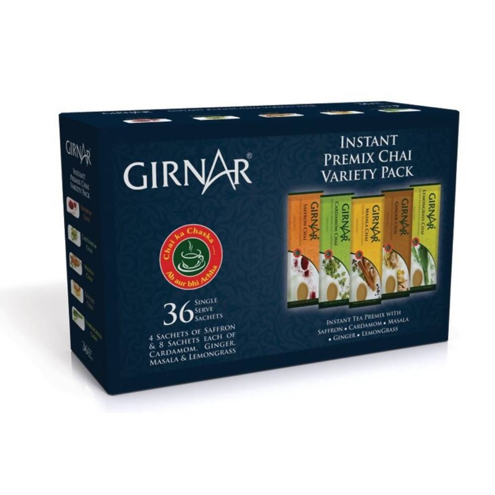 Girnar Instant Premix Chai - Variety Pack | Grocsy