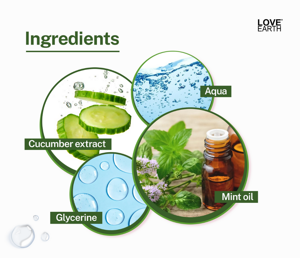 Love Earth Cucumber & Mint Face Mist | Grocsy
