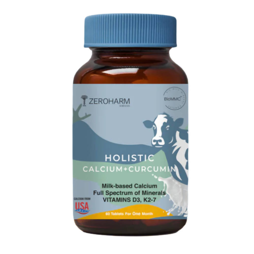 Zeroharm Holistic Calcium + Curcumin Tablets | Grocsy
