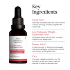 Juicy Chemistry 5% Lactic Acid + 3% Flower Acids Face Serum | Grocsy