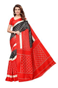 Vamika Red Kalamkari With Jhalar Khadi Silk Saree In Latest Fashion | Grocsy