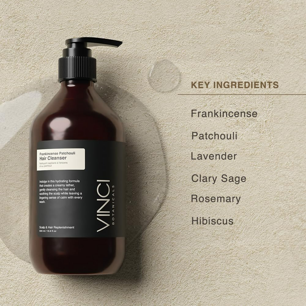 Vinci Botanicals Frankincense Patchouli Hair Cleanser | Grocsy