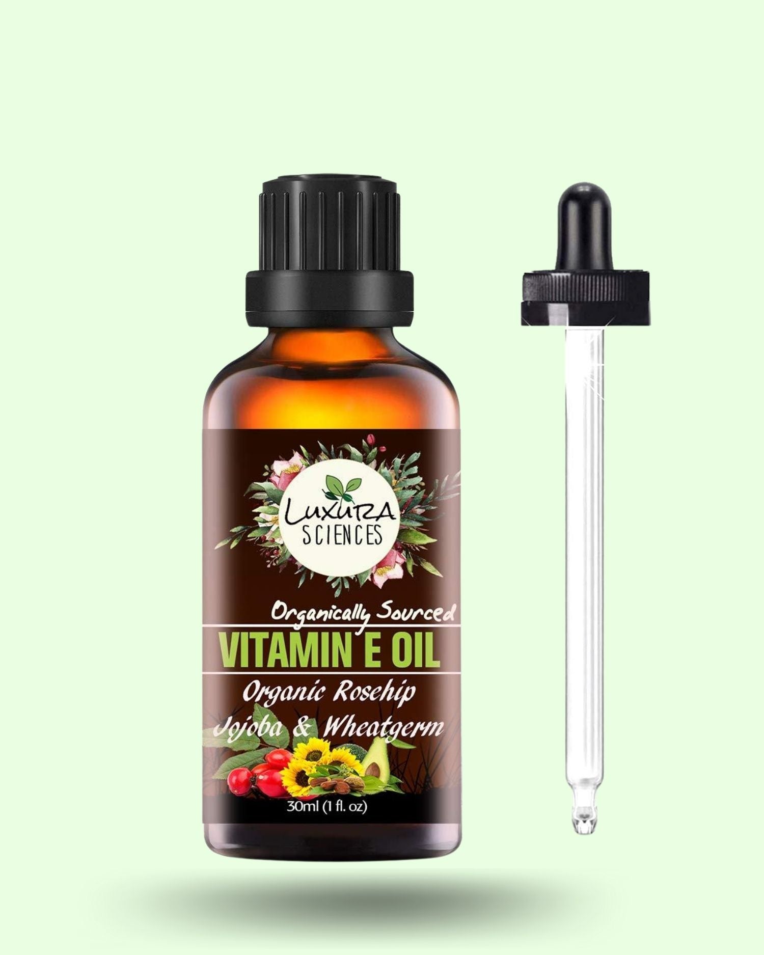 Luxura Sciences Organic Vitamin E Oil | Grocsy