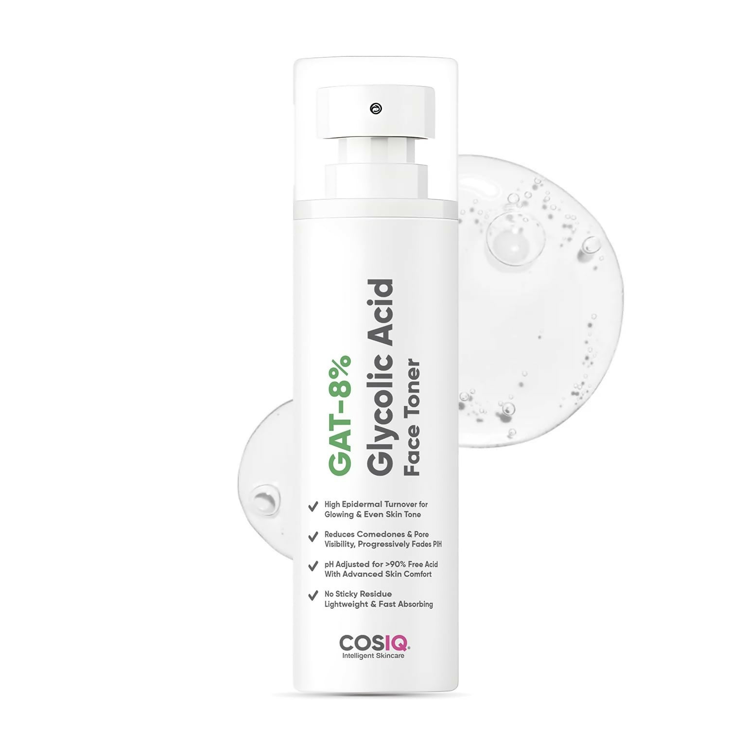 Cos-IQ GAT-8% Glycolic Acid Face Toner | Grocsy