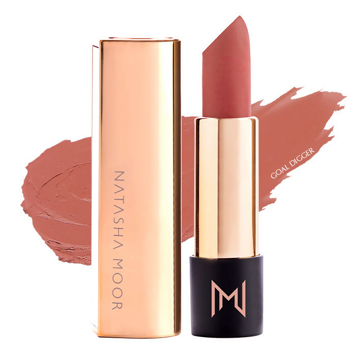 Natasha Moor Silk Suede Lipstick - Goal Digger | Grocsy
