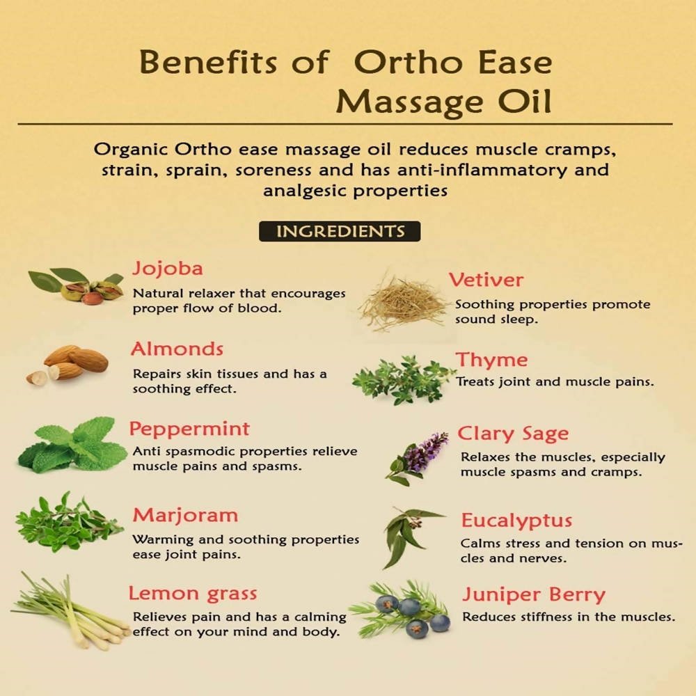 Ancient Living Ortho Ease Massage Oil | Grocsy