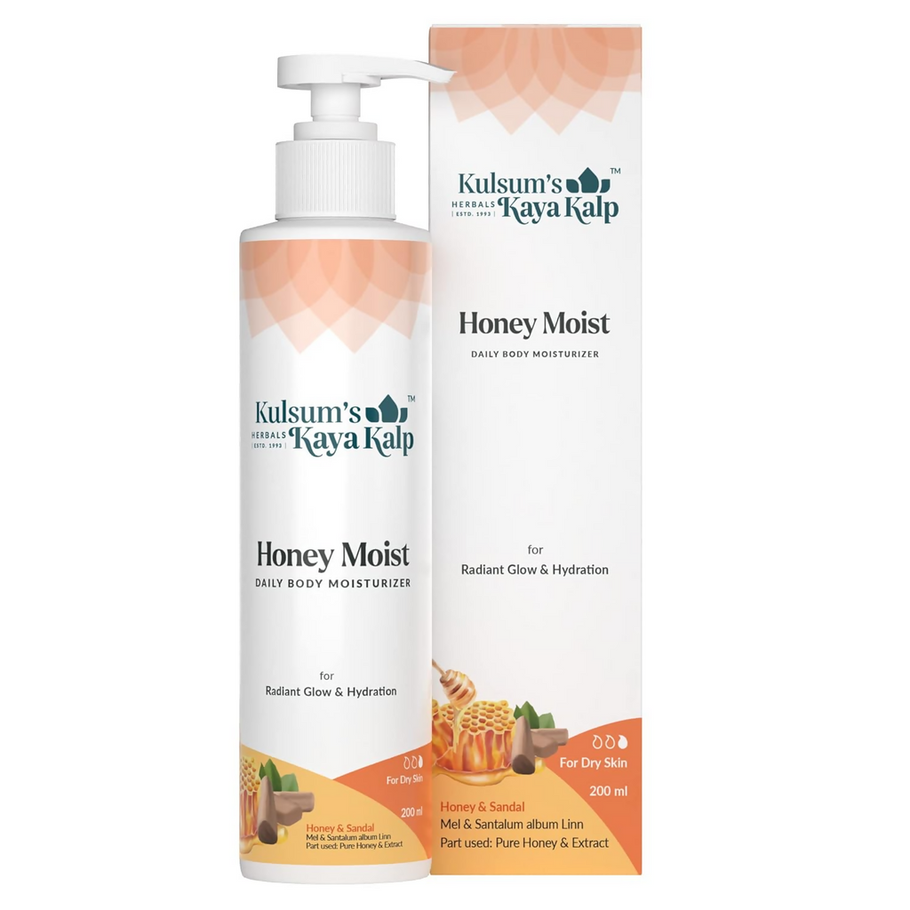 Kulsum's Kaya Kalp Honey Moist Face & Body Moisturizer For Radiant Glow & Hydration | Grocsy
