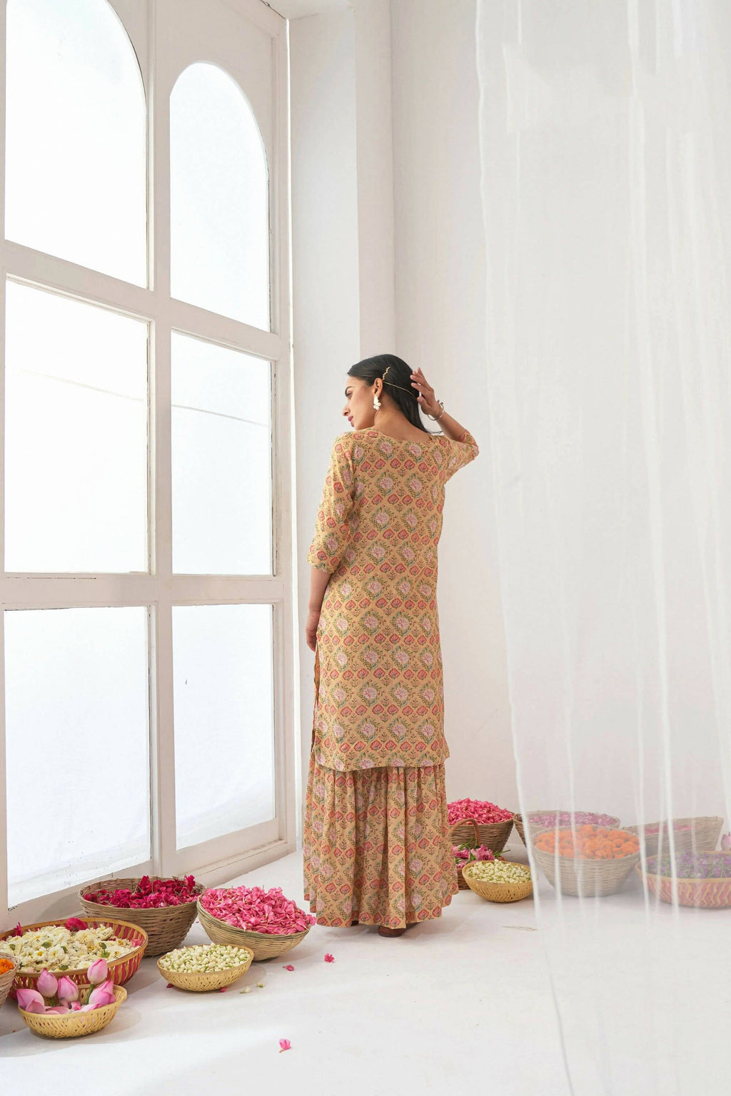 Designer Stylish Yellow Muslin Stitched Suit With Dupatta - Anbazaar | Grocsy