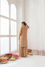 Designer Stylish Yellow Muslin Stitched Suit With Dupatta - Anbazaar | Grocsy