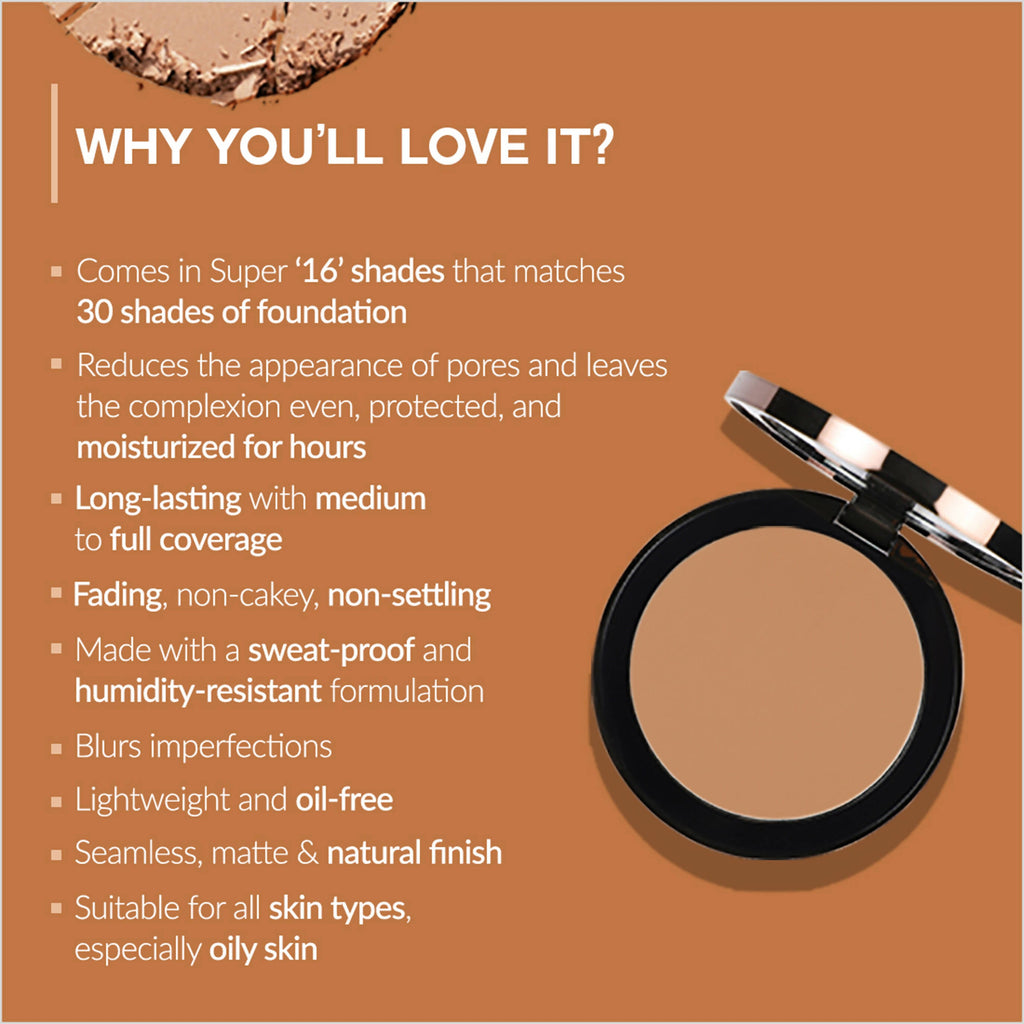 Colorbar 24Hrs Wear Weightless Powder Foundation Pf 7 | Grocsy