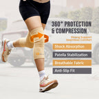 Orth-Rem Knee Cap Support For Men & Women (Pair) Knee Brace Pain Relief | Grocsy