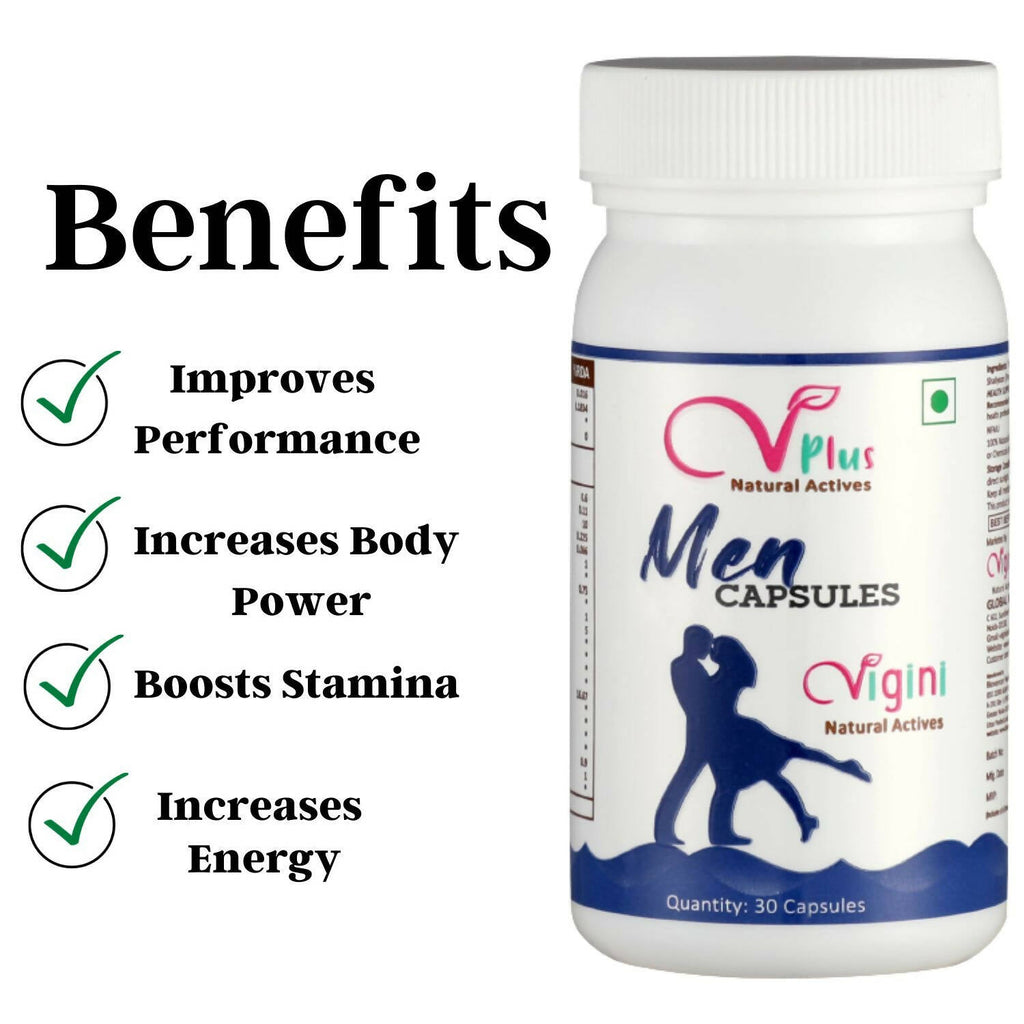 Vigini Natural Actives Men Capsules for Vitality Booster | Grocsy