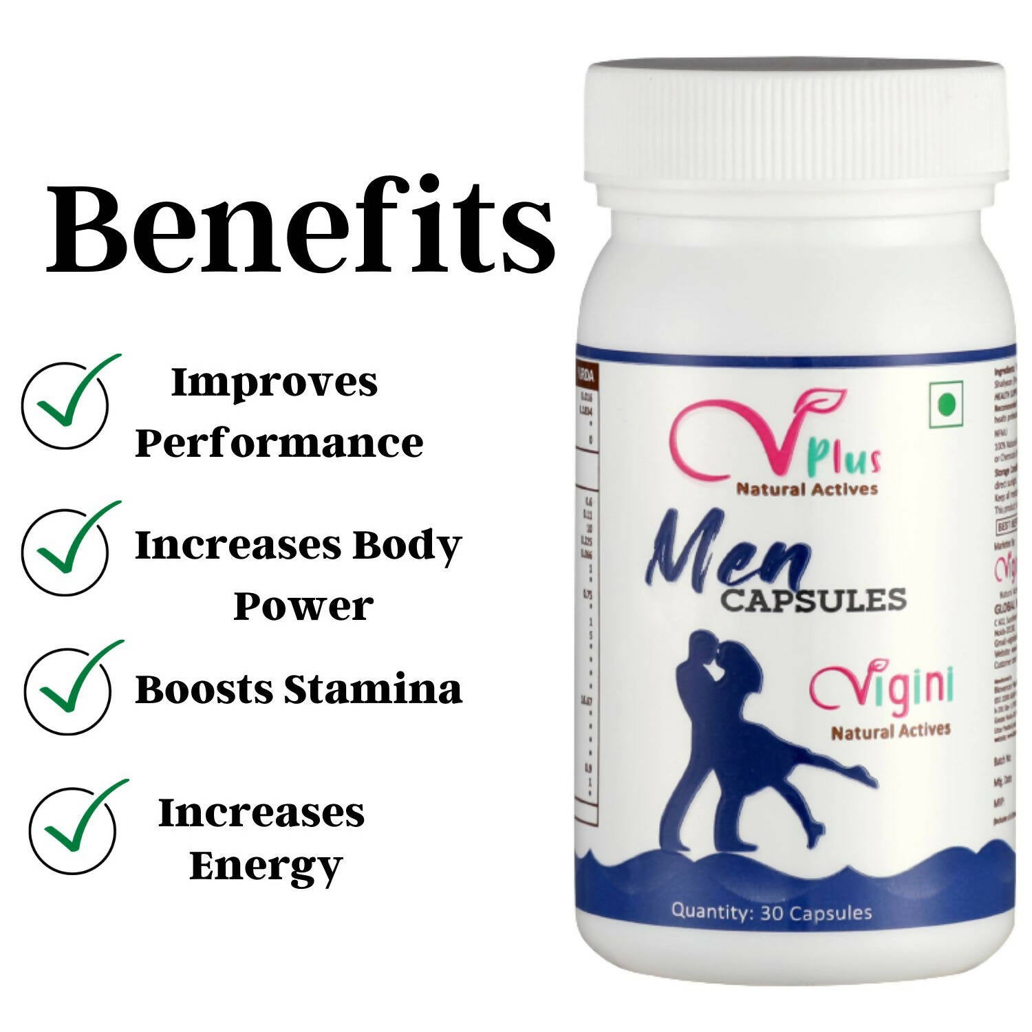 Vigini Natural Actives Men Capsules for Vitality Booster | Grocsy