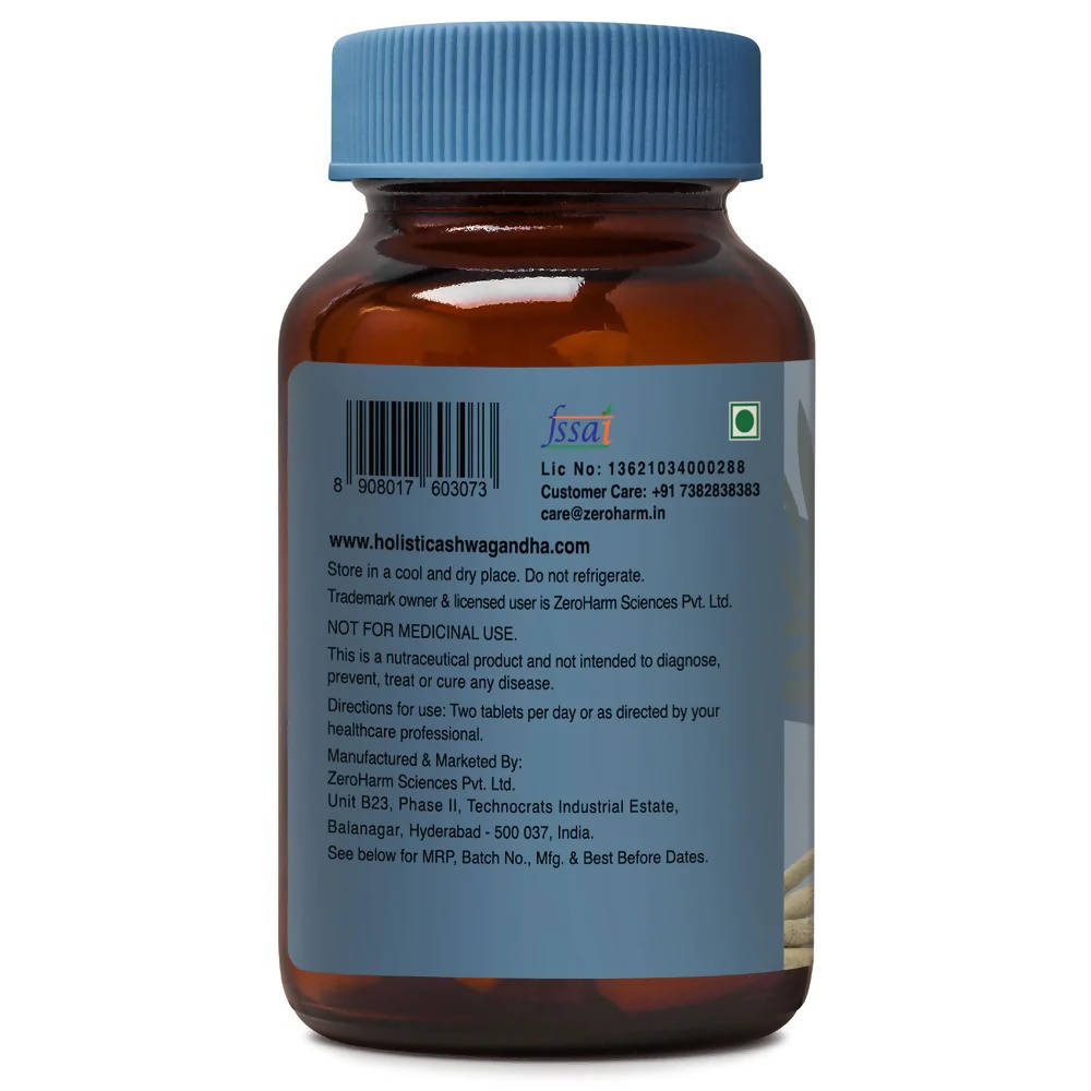 Zeroharm Holistic Ashwagandha Tablets | Grocsy