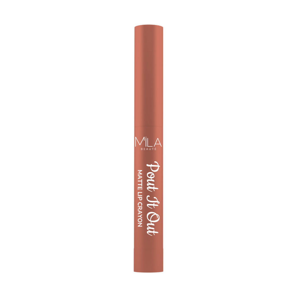 Mila Beaute Pout It Out Long Lasting & Matte Finish Lip Crayon Lipstick - Jasmine | Grocsy