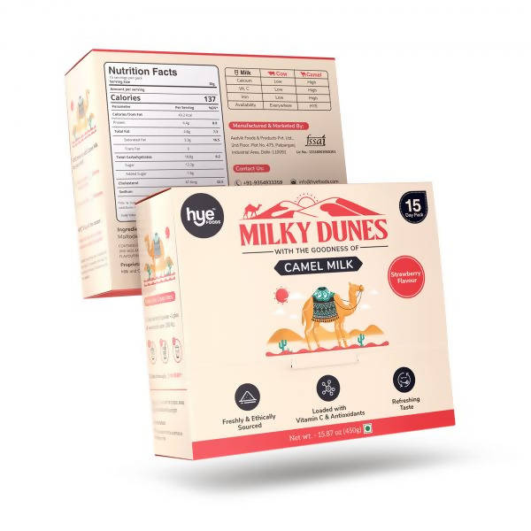 hye Foods Milky Dunes With The Goodness Of Camel Milk-Strawberry Flavour | Grocsy