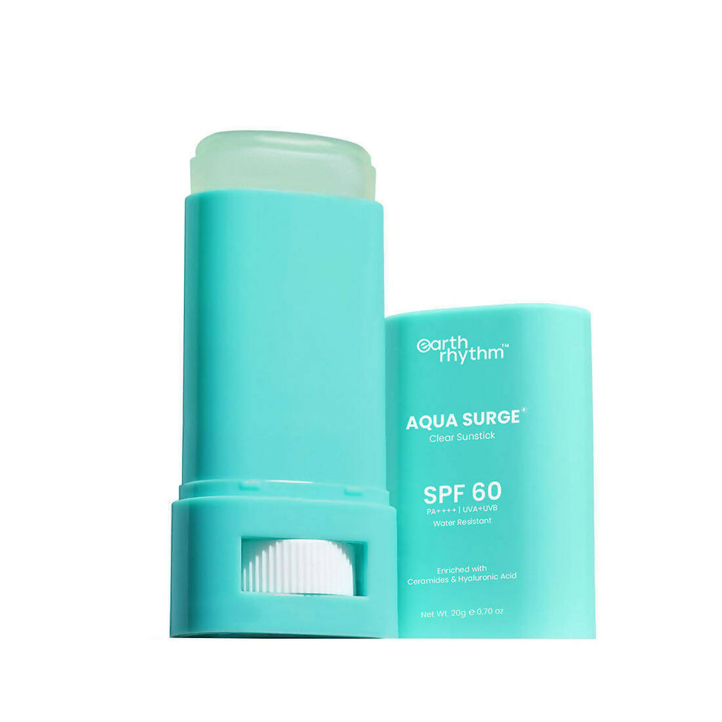 Earth Rhythm Aqua Surge Clear Sunstick SPF 60 | Grocsy