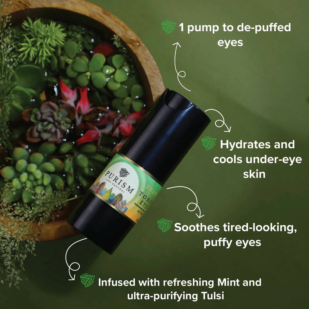 Purism Tulsi Mint Tonifying Eye Gel | Grocsy