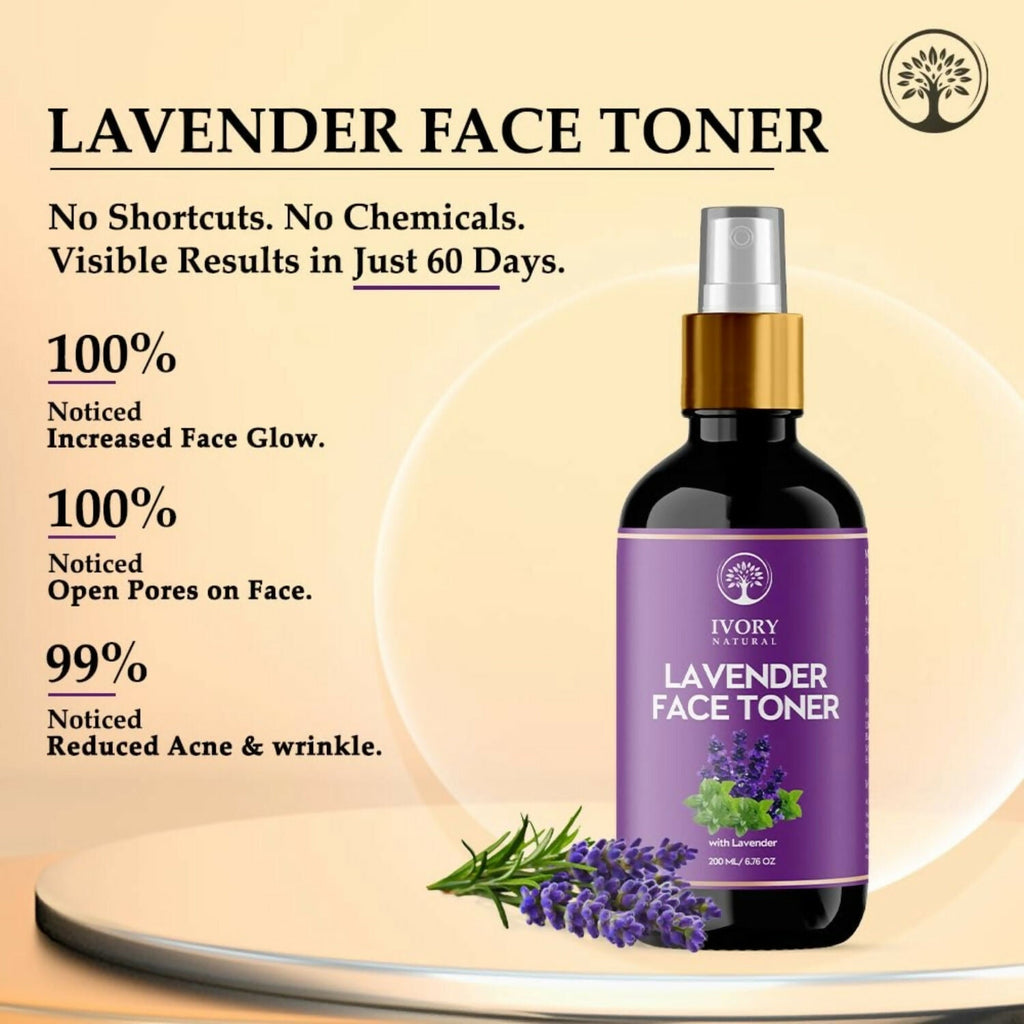 Ivory Natural Lavender Facial Toner For Acne, Even Skin Tone | Grocsy