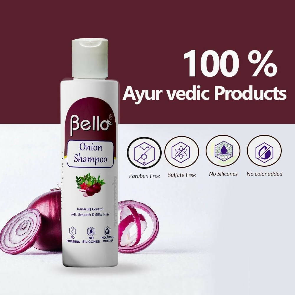 Bello Herbals Onion Shampoo | Grocsy