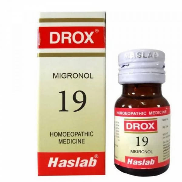 Haslab Homeopathy Drox 19 Migronol Drops | Grocsy